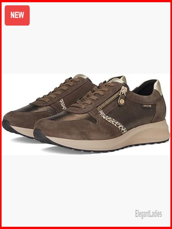 Shoes - Suede Fashion Sneakers with Arch Support and Removable Footbed